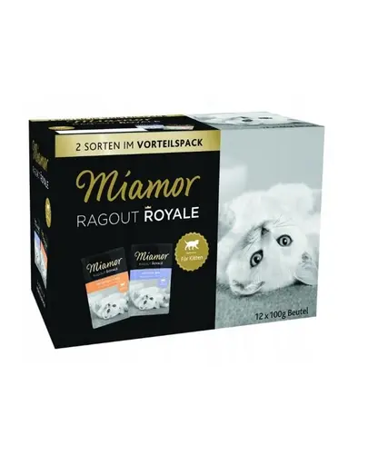 MIAMOR Multibox pliculete hrana pentru pisoi cu carne de pasare si vita 12x100g