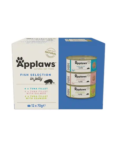 APPLAWS Cat Tin Fish Selection in Jelly Multipack 12x70g hrana umeda cu peste in gelatina pentru pisici