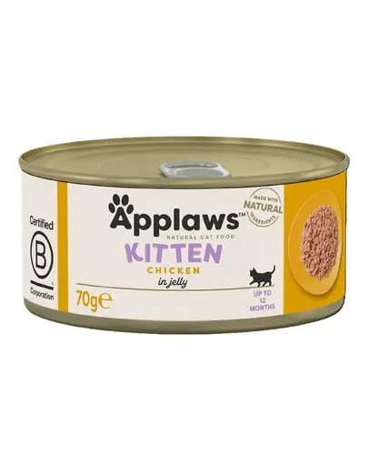 APPLAWS Kitten Hrana umeda pisoi, cu pui in aspic 70 g