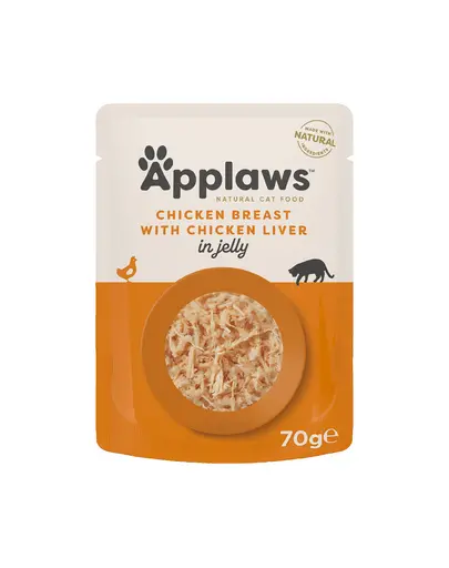 APPLAWS plic mancare pisici 70 g pui si ficat in aspic
