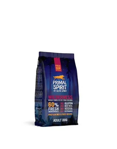 PRIMAL SPIRIT 60% Wilderness 1 kg hrana cu porc pentru Caini