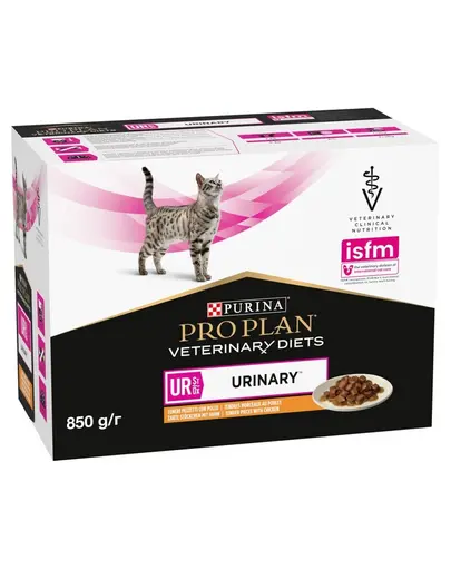 PURINA PRO PLAN Veterinary Diets Feline UR St/Ox Urinary cu pui 10x85 g