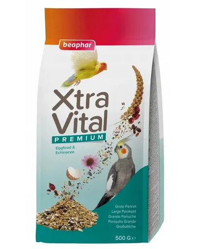 BEAPHAR XtraVital Large Parakeet 500 g hrana pentru papagalii mari