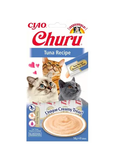 INABA Churu Cat Recompense pentru pisici, piure cu ton 56 g