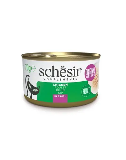 SCHESIR Hrana umeda pentru pisici, cu file de pui 70 g