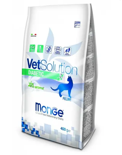 MONGE Vet Solution Cat Diabetic hrana uscata dietetica pentru pisici cu diabet 400g