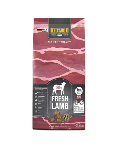 BELCANDO Mastercraft Fresh lamb Hrana uscata pentru caini adulti activi, cu miel  2,2 kg
