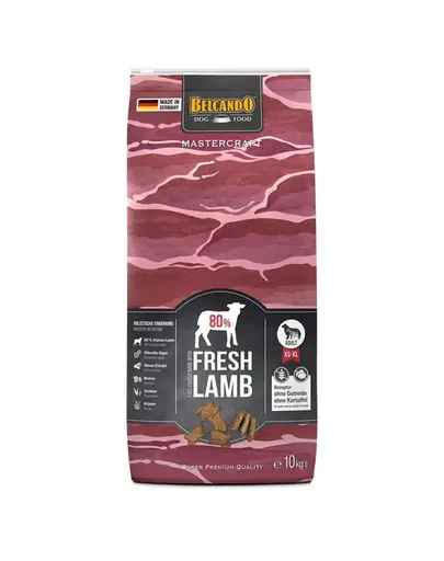 BELCANDO Mastercraft Fresh lamb Hrana uscata pentru caini adulti activi, cu miel 10 kg