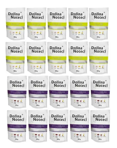 DOLINA NOTECI Premium Mix gasca si iepure 20x500 g hrana umeda caini adulti