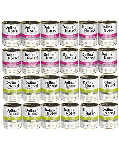 DOLINA NOTECI Mix pentru caini Premium 24x800g curcan si gasca cu cartofi
