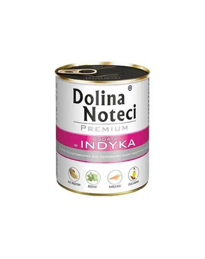 Hrana caini adulti bax economic DOLINA NOTECI Premium 24x800 g miel si curcan