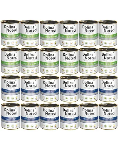 DOLINA NOTECI Premium Mix 24x800 g vanat si cod cu broccoli hrana umeda pentru caini