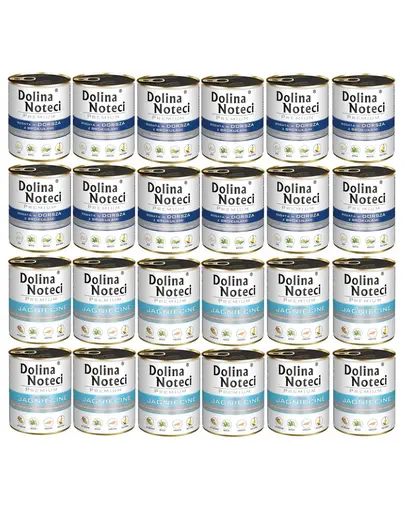 DOLINA NOTECI Mix mancare caini Premium 24x800g cod cu broccoli si miel