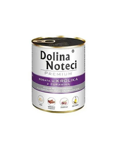 DOLINA NOTECI Premium Mix iepure si merisoare si vita 24x800 g hrana umeda pentru caini