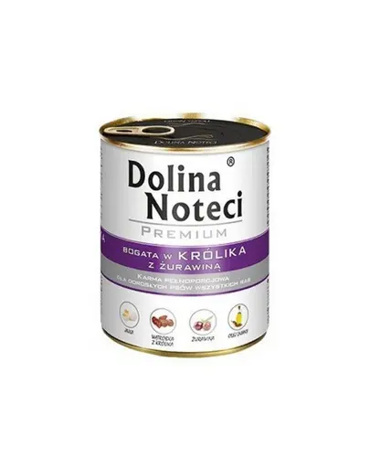 DOLINA NOTECI Premium Mix miel si iepure cu merisoare 24x800 g hrana umeda pentru caini
