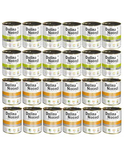 DOLINA NOTECI Mix conserve caini Premium 24x800g rata si dovleac cu gasca si cartofi