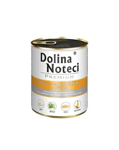 DOLINA NOTECI Premium Mix pui si rata cu dovleac 24x800 g hrana umeda pentru caini