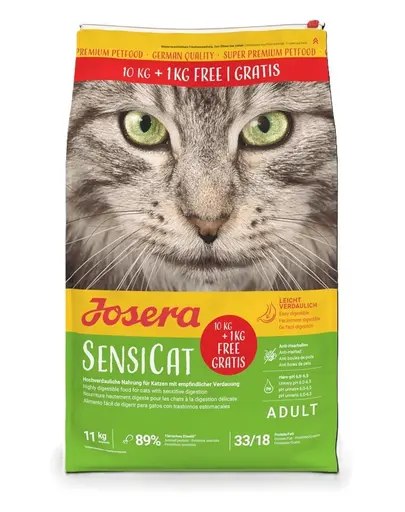 JOSERA SensiCat hrana pisici sensibile 10 kg + 1kg gratis