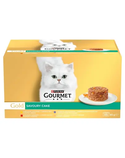 GOURMET Gold Savoury Cake hrana umeda pisici multipack 48x85 g