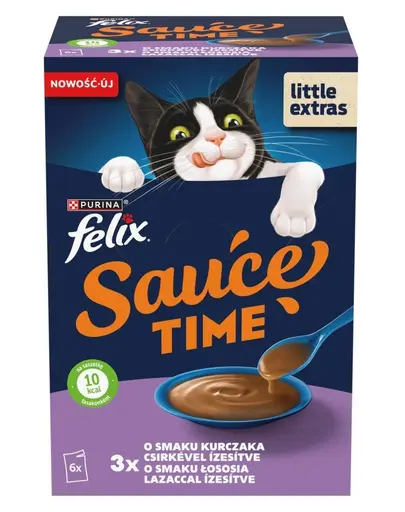 FELIX Sauce Time cu pui si somon 6x40 g hrana pentru pisici