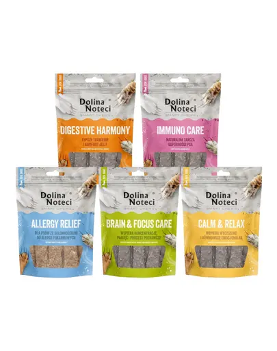 Recompense caini mix 5 arome DOLINA NOTECI Smart Chews 5x100 g pentru nevoi zilnice diferite