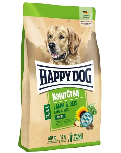 HAPPY DOG NaturCroq Miel & Orez hrana uscata pentru caini adulti sensibili 11 kg