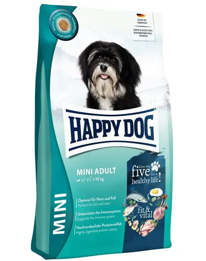 HAPPY DOG Fit & Vital Adult Mini 4 kg hrana uscata pentru caini talie mica