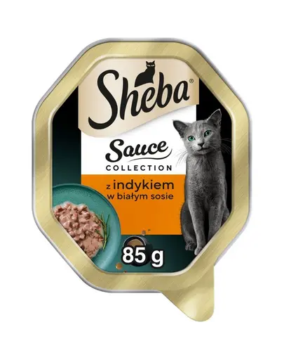 SHEBA Sauce Collection curcan in sos alb 85 g hrana pentru pisici
