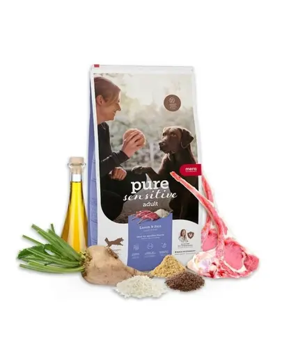 Hrana caini sensibili MERA Pure Sensitive miel & orez 12,5 kg digestie usoara