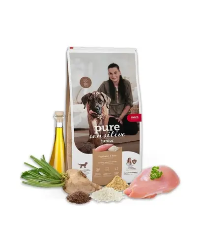 Hrana catei sensibili MERA Pure Sensitive Junior 12,5 kg curcan & orez