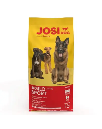 JOSERA JosiDog Agilo Sport 15kg hrana caine adult + 2x900g GRATIS