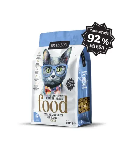 DR MALOU Hrana uscata liofilizata rata cu miel pentru pisici 1 kg