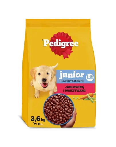 PEDIGREE Junior vita si legume 2,6 kg hrana catei rase medii si mari
