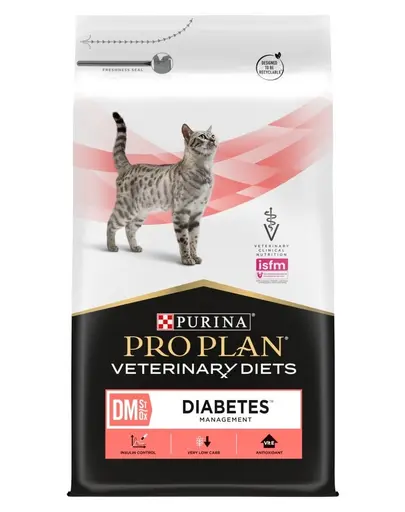 PURINA PRO PLAN Veterinary Diets Feline DM St/Ox Diabetes Management 5 kg hrana dietetica pentru pisici cu diabet