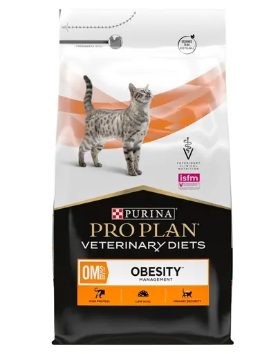 PURINA PRO PLAN Veterinary Diets Feline OM St/Ox Obesity Management 5 kg hrana dietetica pentru pisici supraponderale