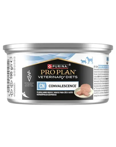 PURINA PRO PLAN Veterinary Diets Canine & Feline CN Convalescence Mousse 195 g hrana dietetica pentru caini si pisici in recuperare