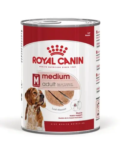 ROYAL CANIN Size Health Nutrition Medium Adult Loaf pate caini adulti talie medie, 410 g