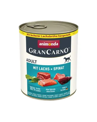 ANIMONDA GranCarno Adult somon si spanac pentru caini 24x800g