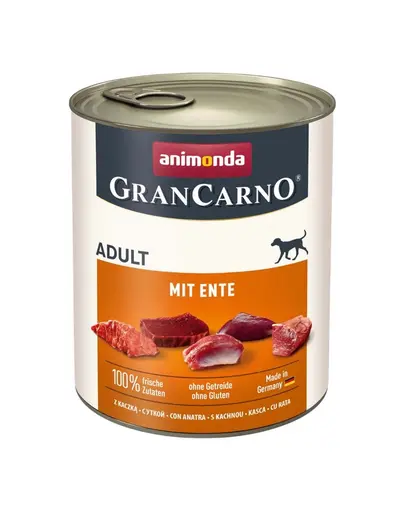 ANIMONDA GranCarno Adult with Duck 24 x 800 g hrana cu rata, caini adulti