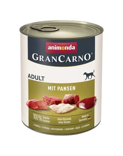 ANIMONDA GranCarno Adult with Tripe 24 x 800 g hrana cu rumen, caini adulti