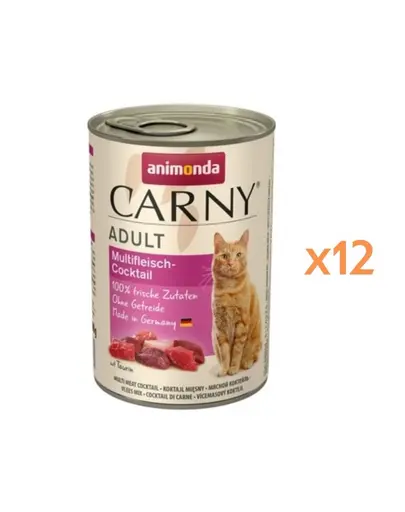 ANIMONDA Carny Adult hrana umeda pisici cocktail de carne 12x85 g