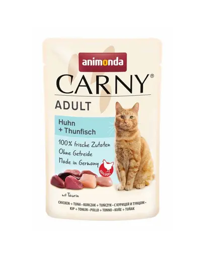 ANIMONDA Carny Adult hrana umeda pentru pisici cu pui si ton 85 g