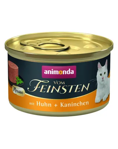 ANIMONDA Vom Feinsten Mousse hrana umeda tip mousse pentru pisici cu pui si iepure 85 g