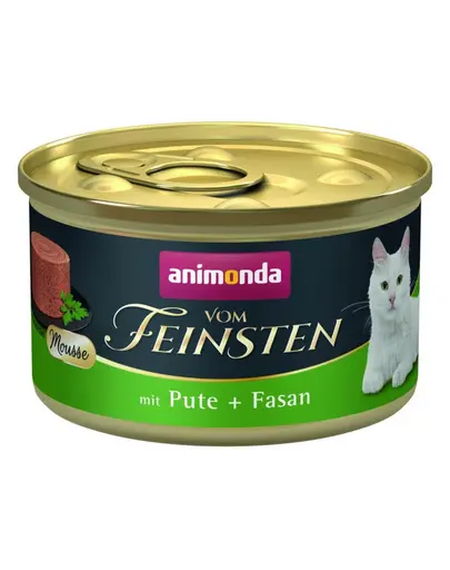 ANIMONDA Vom Feinsten Mousse hrana umeda tip mousse pentru pisici cu curcan si fazan 85 g