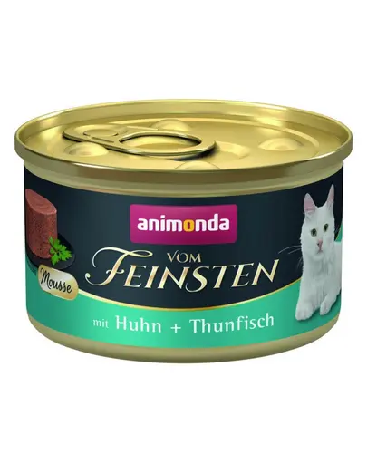 ANIMONDA Vom Feinsten Mousse hrana umeda tip mousse pentru pisici cu pui si ton 85 g
