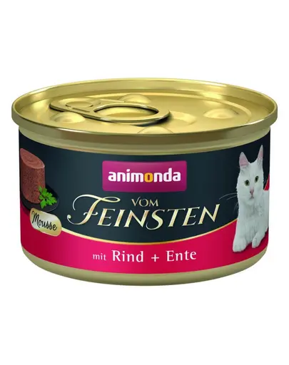 ANIMONDA Vom Feinsten Mousse hrana umeda tip mousse pentru pisici cu vita si rata 85 g