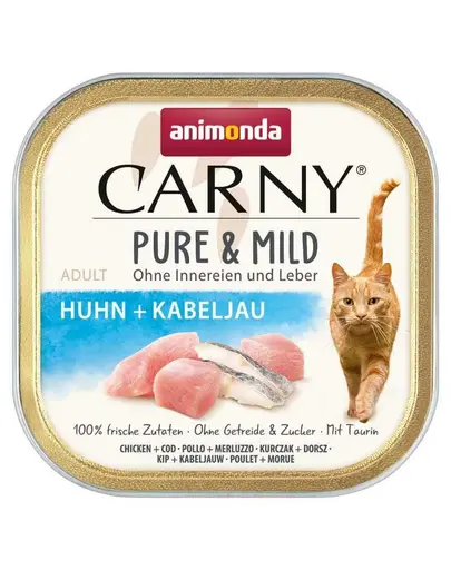 ANIMONDA Carny Pure & Mild Hrana umeda pentru pisici cu pui si cod 100 g