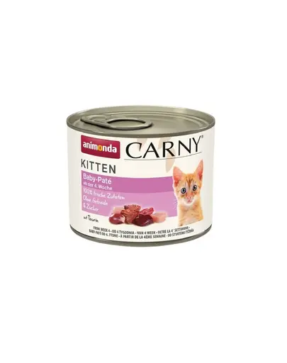 ANIMONDA Carny Kitten Baby Pate 24 x 200 g Pateu pentru pisoi, cu vita si pui