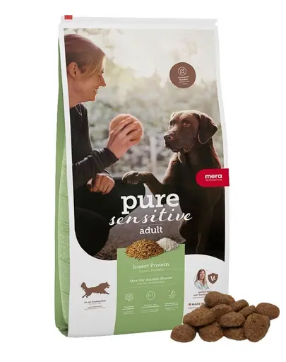 Hrana caini proteina insecte MERA Pure Sensitive Adult 4 kg hipoalergenica fara gluten
