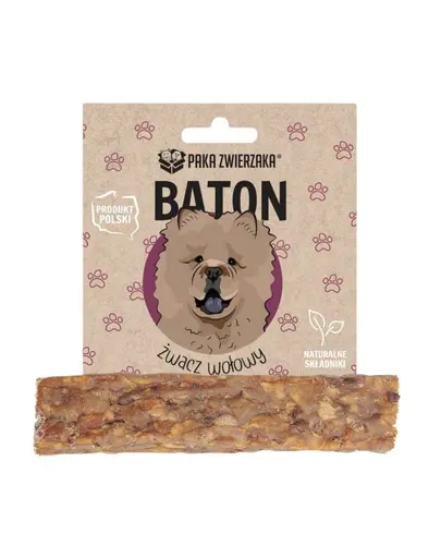 PAKA ZWIERZAKA Baton din rumen de vita 12 cm, 35 g recompensa de ros pentru caini